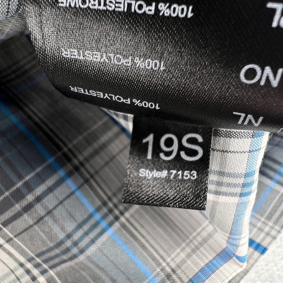 KUHL Response Button Shirt Men XL Gray Blue Plaid Short Sleeve Outdoor Hike GORP - Picture 11 of 12